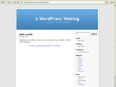 wordpress screenshot